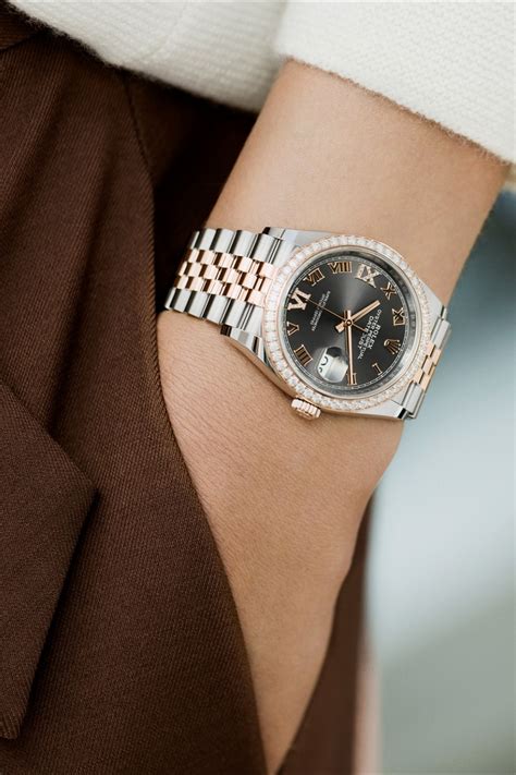 rolex datejust 36 oystersteel and everose gold|rolex 36mm datejust with diamonds.